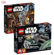 LEGO Star Wars Bundle Yoda's Jedi Starfighter 75168 und AT-ST Walker 75153 nur 49,99 &euro; statt 69,67 &euro;