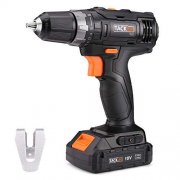 18V Akku Bohrschrauber, 19+1 Drehmomentstufen mit LED-Licht, Kompakte Batterie