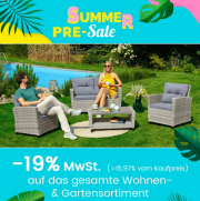 19% MwSt. Rabatt auf das gesamte Garten- & Wohnensortiment bei Quelle