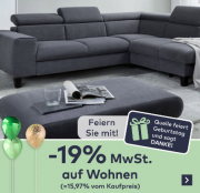 19% MwSt. Rabatt auf das Wohnen Sortiment bei Quelle