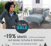 19% MwSt. Rabatt auf Mode, Schuhe und das Wohn Sortiment bei Quelle
