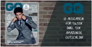 GQ Jahresabo mit 12 Ausgaben f&uuml;r 56,50 &euro; + 50 &euro; Amazongutschein