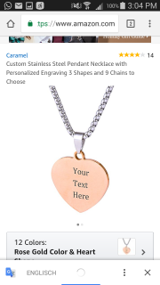 Sch&ouml;ne Kette mit Gravur 7$ 