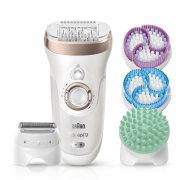 Braun Silk-&eacute;pil 9 SkinSpa Damen Epilierer 9-961v, mit 12 Extras, inkl. Rasieraufsatz, 