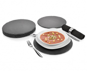 6 runde Schieferplatten 30 cm bei Springlane f&uuml;r nur 19,99 Euro inkl. Versand
