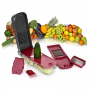 Multi Zerkleinerer / Gem&uuml;sehobel 5-teiliges Set in Wei&szlig; oder Rot nur 9,99 Euro inkl. Versand