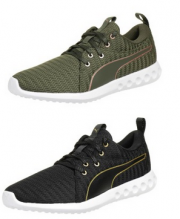 Puma Carson 2 Metallic Fitness Schuhe f&uuml;r Damen in Schwarz oder Oliv nur 24,92 Euro inkl. Versand