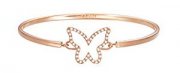 ESPRIT Damen-Armreif JW50219 Schmetterling rhodiniert Glas wei&szlig;