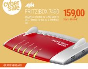 CyberSale AVM FRITZ!Box 7490 WLAN-ac VoIP VDSL/DSL Modem Gigabit Router + DECT Basis 