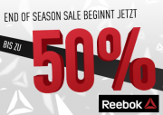 Sale bei Reebok bis zu 50% Rabatt + 20% Extra mit Code: EXTRA20
