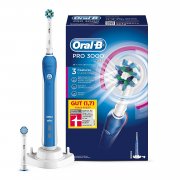 Oral-B Pro 3000 Elektrische Zahnb&uuml;rste, mit Timer, CrossAction und Sensitive Aufsteckb&uuml;rsten