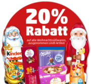 20% auf alle Weihnachtss&uuml;&szlig;waren ( au&szlig;er Lindt) bei Penny