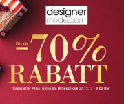 Bis zu 70% Rabatt und sogar Gratis Versand bei Designermode.com