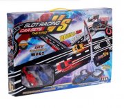 Baisiqi 42505-1C Electric Two Slot Racing Car Overdrive Starter Kit nur 23,21 Euro 