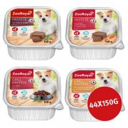 Hundenassfutter XXL Probierpaket bei Zooroyal 44x150g f&uuml;r 18,49&euro; anstatt 21,06&euro;