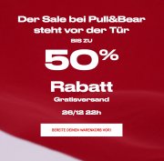 Der Sale bei Pull & Bear steht vor der T&uuml;r Bis zu 50% Rabatt los gehts...