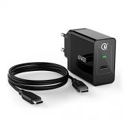 Anker PowerPort+ 1 24W USB C Ladeger&auml;t, USB Schnellladeger&auml;t mit Typ C & Quick Charge 3.0