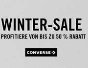 Winter Sale bei Converse mit bis zu 50% Rabatt auf stylische und exklusive Sneaker