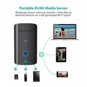 RAVPower kabelloser SD Kartenleser, wireless Router, Wifi Repeater, 6000mAh Powerbank