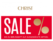 Bei Christ jetzt bis zu 60 % Rabatt auf ausgew&auml;hlten Schmuck und Uhren erhalten