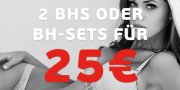 2 BHs oder BH-Sets f&uuml;r nur 25&euro; bei Beate Uhse (ungef&auml;hr 50% Rabatt)
