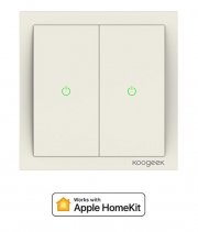 2 Fach Koogeek Wifi Smart Lichtschalter funktioniert mit Apple HomeKit f&uuml;r 24,99 &euro;&nbsp;statt 49,99 &euro;