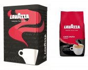2 KG Lavazza Caff&egrave; Crema Classico Kaffeebohnen & 2 Design Dose Limited Edition