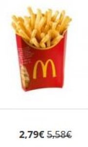 2 mal Gro&szlig;e Pommes f&uuml;r den Preis von einer bei McDonalds