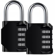 2 Pack 4-Stelliges Zahlenschloss, E2BUY&reg; Kombinationsschloss, Vorh&auml;ngeschloss