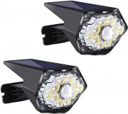 2 St&uuml;ck AOMEES LED Solarstrahler mit Bewegungsmelder