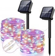 2 St&uuml;ck ARTINABS Outdoor Solar LED Lichterketten mit 8 Lichtmodi