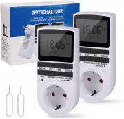 2 St&uuml;ck Aulaya Digital Zeitschaltuhren mit 10 konfigurierbaren Programmen