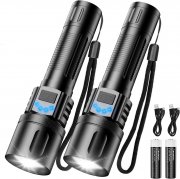 2 St&uuml;ck Banral aufladbare LED Taschenlampen mit 5 Lichtmodi
