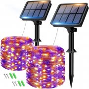 2 St&uuml;ck btfarm SL24-2-EU 8 Meter Outdoor Solar LED Lichterketten