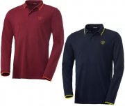 2 St&uuml;ck Chiemsee Herren Langarm Poloshirts aus reinem Baumwoll-Piqu&eacute; in 5 Farben
