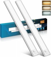 2 St&uuml;ck COTLEDL LED Unterbauleuchten 40 cm mit Bewegungssensor und 3 Farbtemperaturen