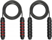 2 St&uuml;ck EasyULT Fitness-Springseile mit Profi 360Grad Kugellager & Anti-Rutsch Griffe