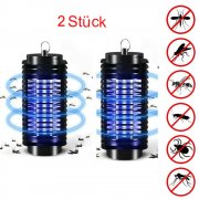 2 St&uuml;ck Elektrisch UV Insektenvernichter Fliegenf&auml;nger Lampe Insektenschutz