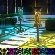 2 St&uuml;ck EWEIMA LED Solarlampen Warmwei&szlig; und mit Farbwechsel