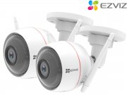 2 St&uuml;ck Ezviz C3W Duo &Uuml;berwachungskameras mit Nachtsicht kompatibel mit Alexa und Google