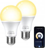 2 St&uuml;ck Fitop Smart WLAN LED Lampen E27 mit Alexa/Google und App Steuerung
