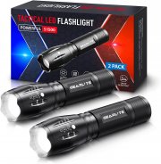 2 St&uuml;ck GEARLITE 2000 Lumen LED Taschenlampen mit 5 Licht-Modi