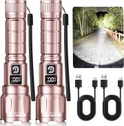 2 St&uuml;ck GEARLITE aufladbare LED Taschenlampen mit 3 Lichtmodi