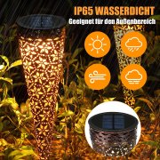 2 St&uuml;ck Görvitor LED Solarleuchten im Orient Retro Design