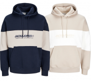 2 St&uuml;ck JACK & JONES Elegacy Blocking Herren Hoodie Kapuzen-Pullover in 2 Farben