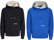 2 St&uuml;ck JACK & JONES Elegacy Herren Kapuzen-Pullover in Schwarz und Blau