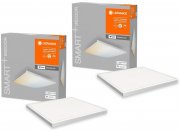 2 St&uuml;ck Ledvance Smart+ Wifi Planon frameless Deckenleuchten 30 x 30 cm mit App- und Sprachsteuerung