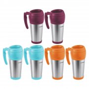 2 St&uuml;ck Leifheit 25785 Colour Edition 500 ml Isolierbecher f&uuml;r Hei&szlig;- und Kaltgetr&auml;nke