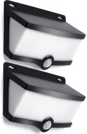 2 St&uuml;ck LUTEC LED Solar Wandleuchten mit Bewegungsmelder