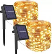 2 St&uuml;ck Mafiti LED Solar Lichterketten 2 mal 12 Meter